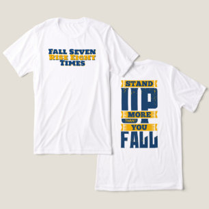 Risa Mer Än Du Faller Motiverande T Shirt