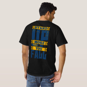 Risa Mer Än Du Faller Motiverande T Shirt