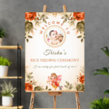 Risceremoni välkomstskylt: Redigerbar Flora
