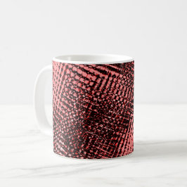 Riscos Cruzados e borrões na cor pêssego ou salmão Kaffemugg