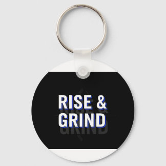 rise and grind nyckelring