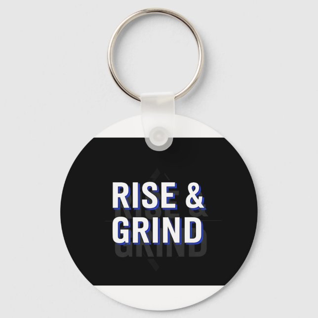 rise and grind nyckelring (Framsida)