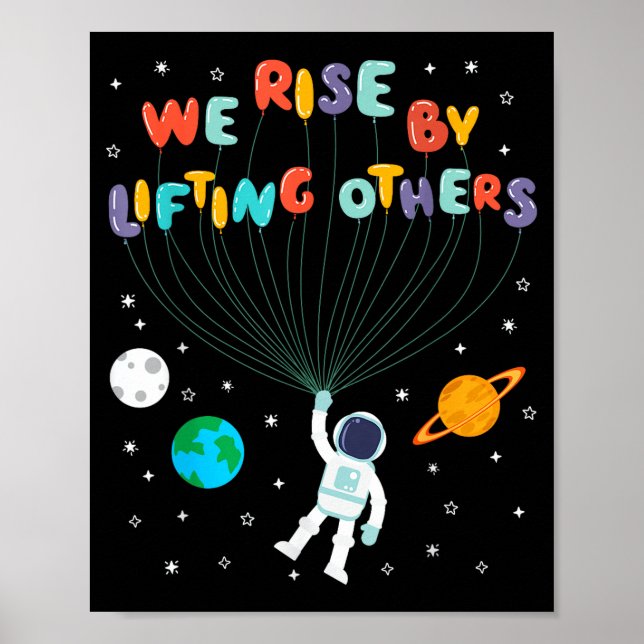 Rise Children Apparel Uni-kids Black Small We Rise Poster (Framsidan)