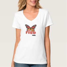 Rise Free Butterfly Kvinnors T-Shirt