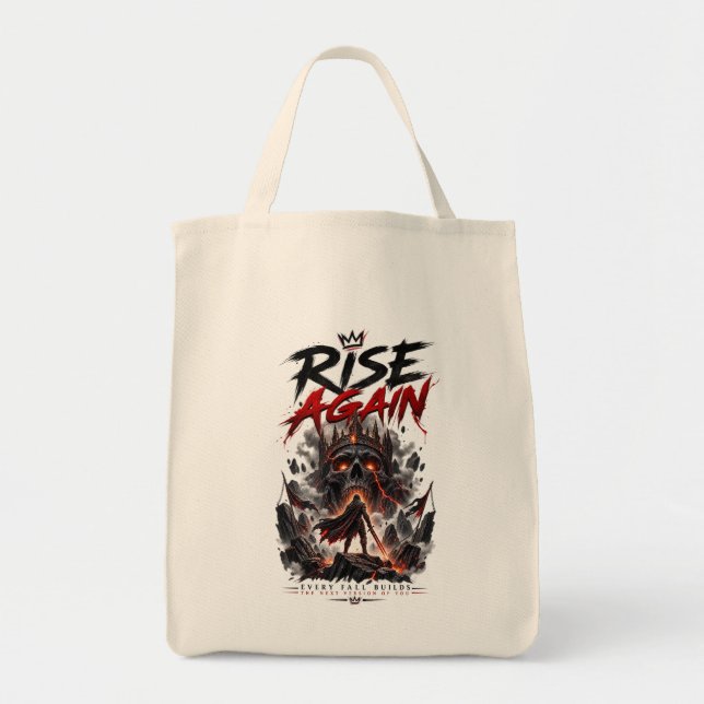 RISE Inspirerande Motivation Styrka Krigare Tygkasse (Framsidan)