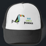 Rise like a Phoenix Keps<br><div class="desc">Come on. Get up and rise like a phoenix.
And if you don't feel like a phoenix today, be a clown today and a phoenix tomorrow.</div>