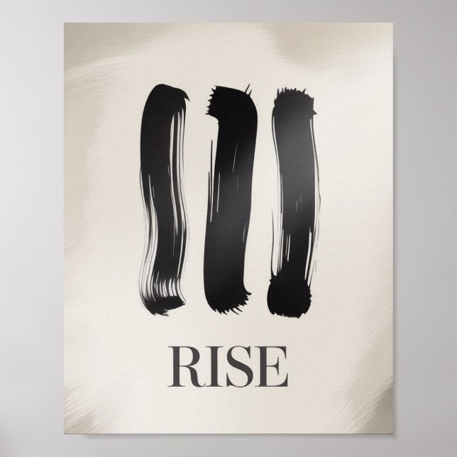 Rise – Minimalist Inspirational Poster for Mental  (Framsidan)