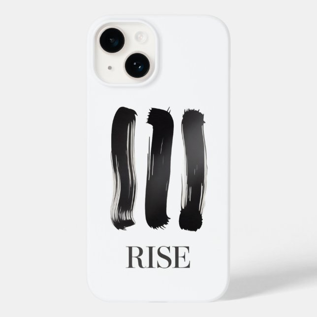 Rise Minimalist Motivational Phone Case (Baksida)