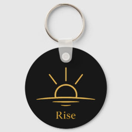 Rise — Minimalist Sunrise Nyckelring