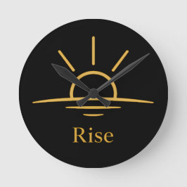 Rise — Minimalist Sunrise Rund Klocka