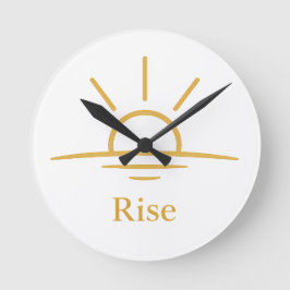 Rise — Minimalist Sunrise Rund Klocka