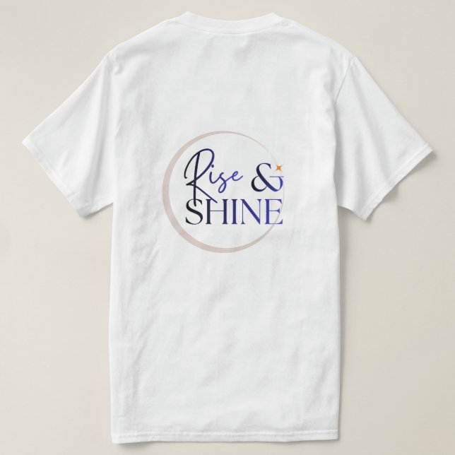 Rise & Shine Minimal Vibes t-shirt (Design baksida)