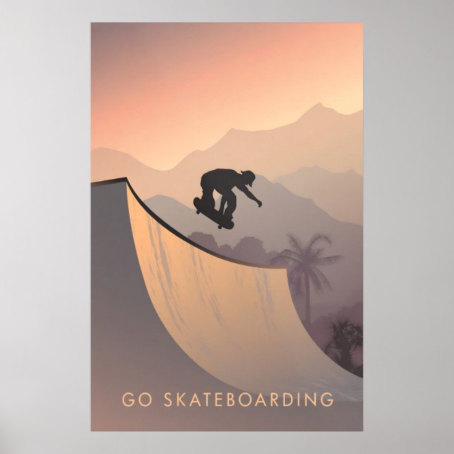 Rise Up Skateboardings Resemålakat Poster är inte  (Framsidan)
