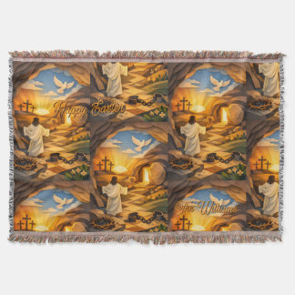 Risen Jesus Empty Tomb 3D Papercut Easter Filt