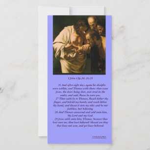 Risen Kristus Sees ApostleThomas-Photo Card