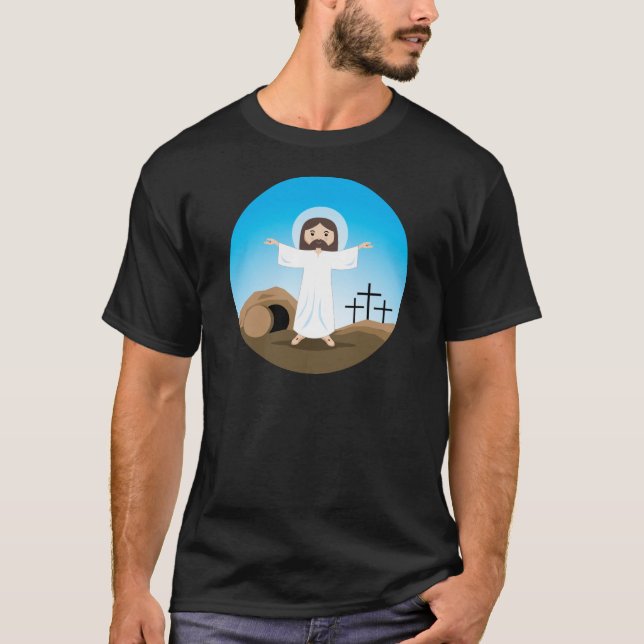 Risen Kristus T-shirt (Framsida)