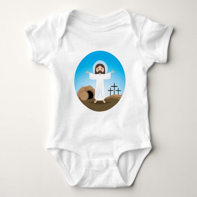 Risen Kristus Tee Shirt (Framsida)