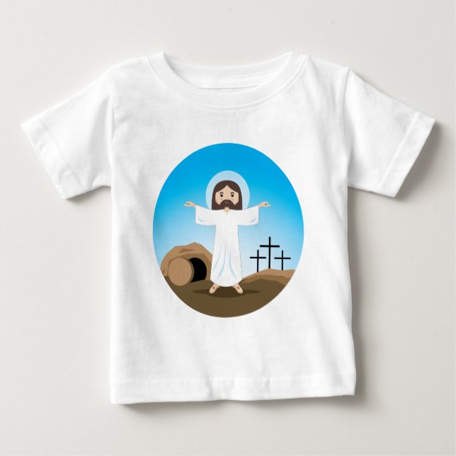 Risen Kristus Tee Shirt (Framsida)