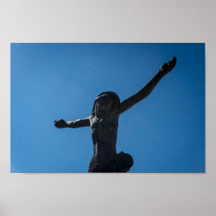 Risen Kristy Statue, Medjugorje, Bosnien Poster