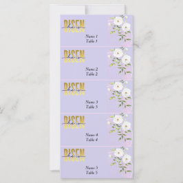 Risen Religiösa Christian Lila Påsk Place Card