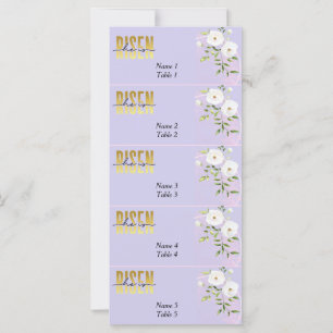 Risen Religiösa Christian Lila Påsk Place Card