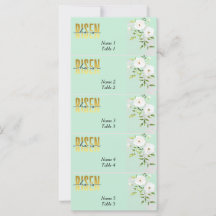 Risen Religiösa Christian Mint Påsk Place Card