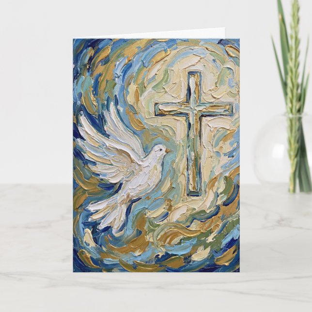 Risen Wings of Hope Easter Card Kort (Framsida)