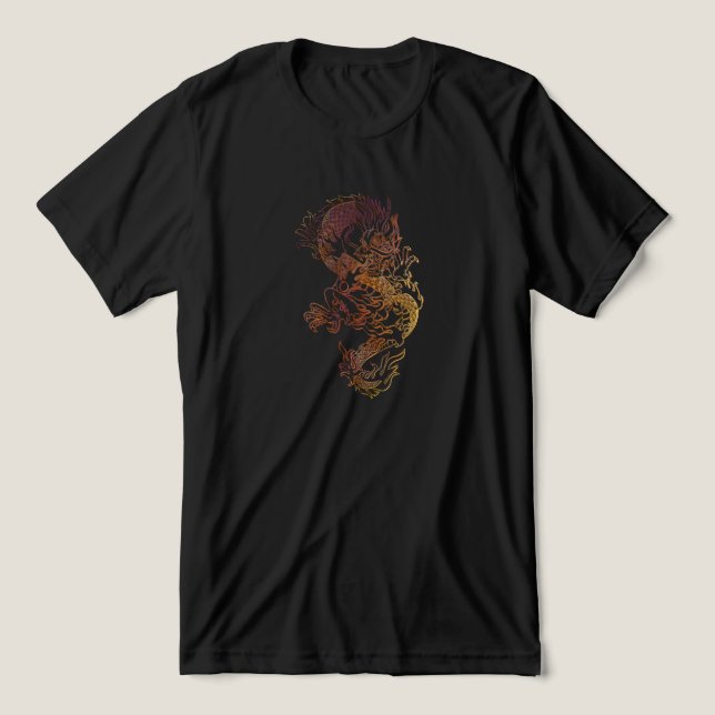 Rising Dragon T Shirt (Design Framsida)
