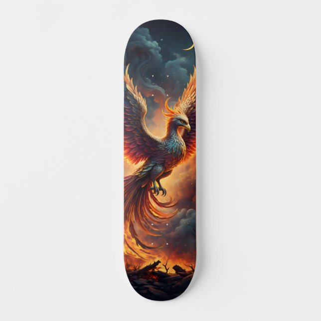 Rising of the Phoenix Mini Skateboard Bräda 18,5 Cm (Framsida)