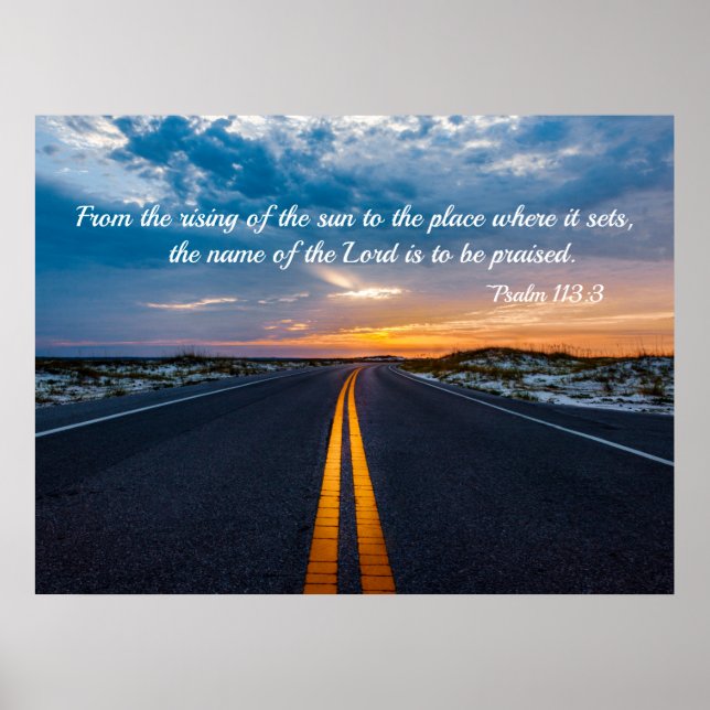 Rising of the Sun Psalm 113 Poster (Framsidan)