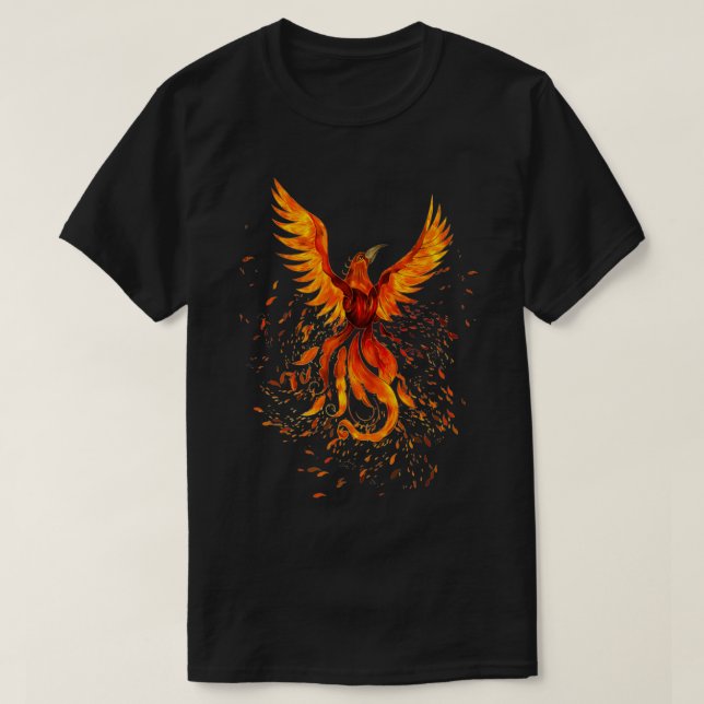Rising Phoeni Bird Premium  T Shirt (Design framsida)