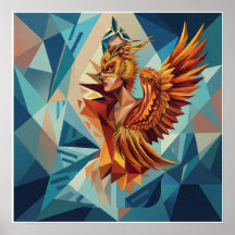 Rising Phoenix – Modern Art Poster
