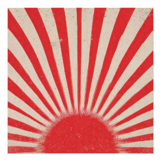 Rising Sun Background – Retro Vintage Rays Fototryck