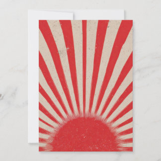 Rising Sun Background – Retro Vintage Rays Julkort