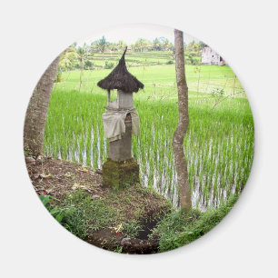 Risirländare, tempel, Ubud Bali, Indonesien Magnet