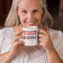 Risk för att detta inte blir kaffe kaffemugg