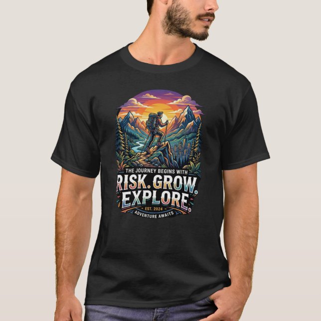 Risk Grow Explore Tröja – Äventyr Vandring Resa  (Framsida)