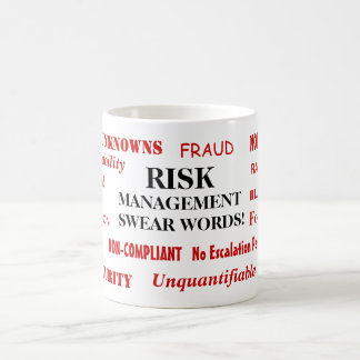 Risk Management Swear Ord Pet Peeves Hates Roligt Kaffemugg