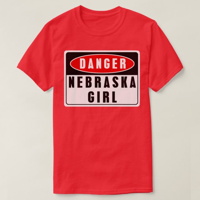 Risk Nebraska-flicka T Shirt (Design framsida)