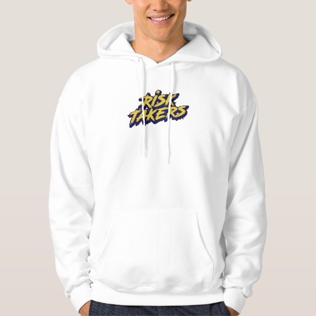 "Risk Takers" Graffiti Gatukonst Hoodie (Framsida)