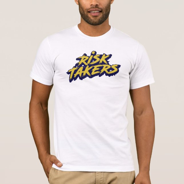 "Risk Takers" Graffiti Street Art T Shirt (Framsida)
