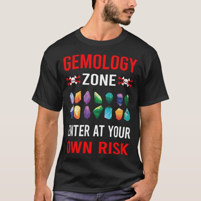 Risk Zon Gemology Gemolog T Shirt (Framsida)