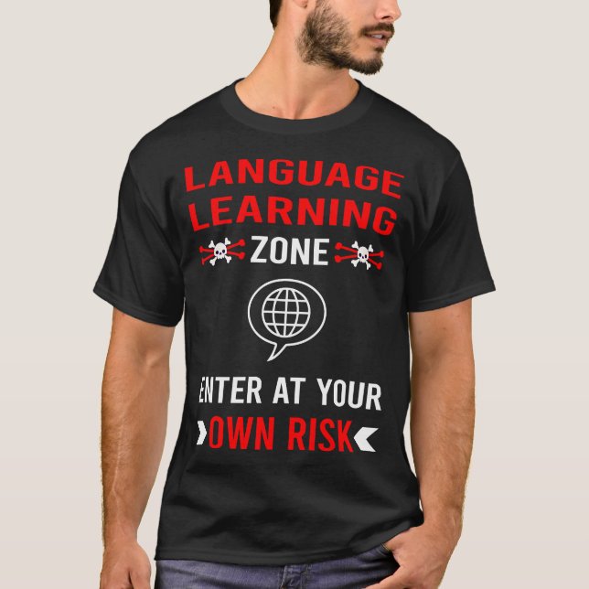 Risk Zon Language Learning T Shirt (Framsida)