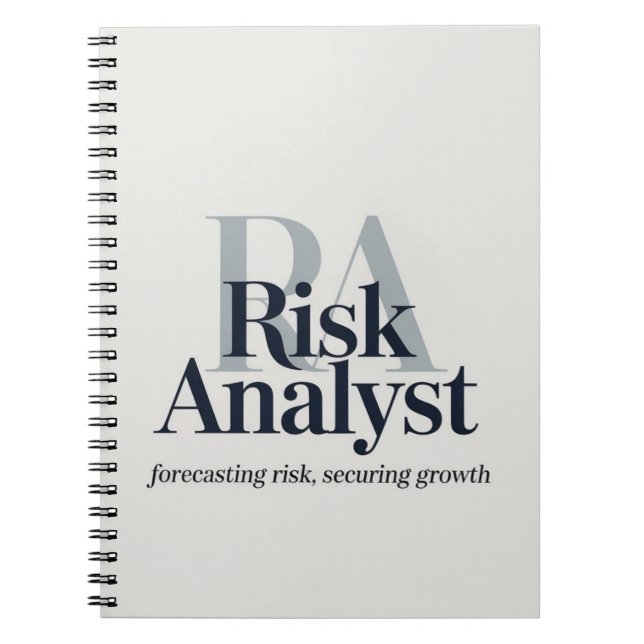 Riskanalytiker – Prognostisera Risk, Säkra Tillväx Anteckningsbok (Framsidan)