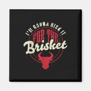 Riskera Det För Brisket Rolig Kött Rökmaskin Grill Magnet