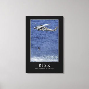Riskera: Inspirera citationstecken 1 Canvastryck