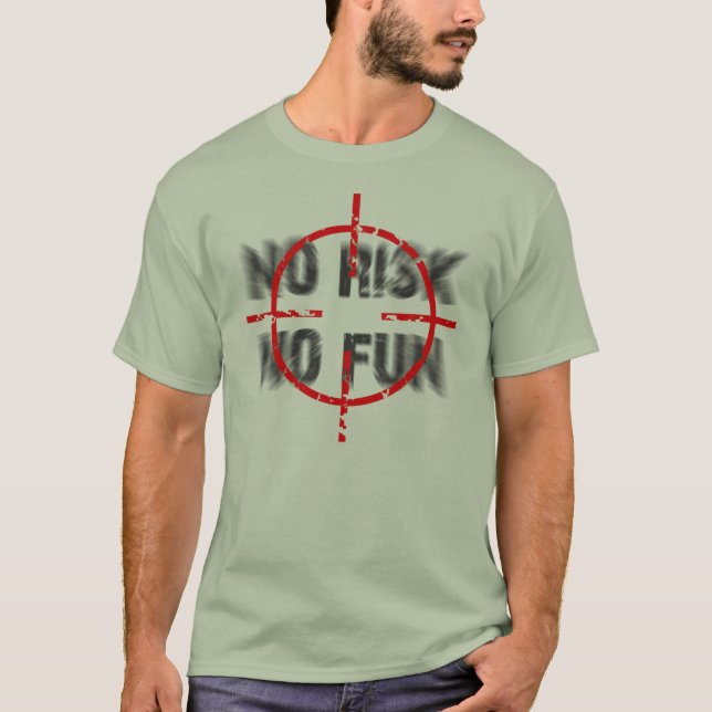 riskera och roligt t shirt (Framsida)