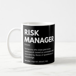 Riskhanterare Roligt Arbetsdefinition Kaffemugg