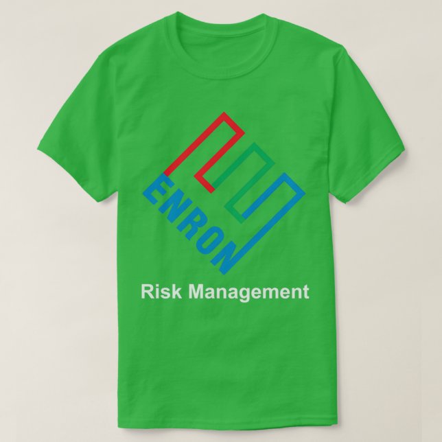 Riskhantering i Enron T Shirt (Design framsida)