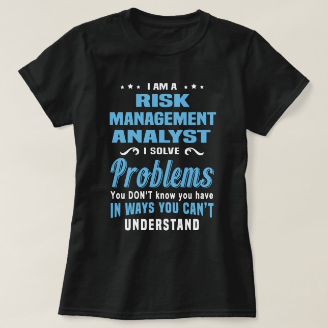 Riskhanteringsanalytiker T Shirt (Design framsida)
